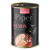 Пълноценна консервирана храна за котки Piper® Cat Salmon БЕЗ ЗЪРНО, със сьомга, 400 гр.